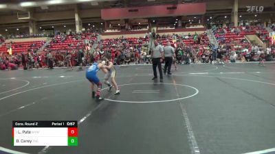 90 lbs Cons. Round 2 - Landon Pate, Winfield Youth Wrestling Club vs Brantley Carey, TEAM NORTH STARS