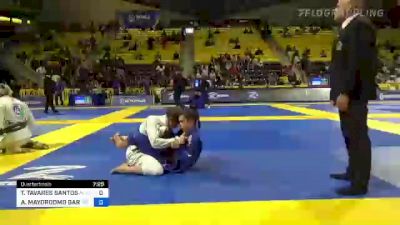 THAMYRES TAVARES SANTOS vs ANA MAYORDOMO GARCIA 2022 World Jiu-Jitsu IBJJF Championship