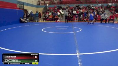 190 lbs Semifinal - Wyatt Young, Cedar Rapids Washington vs Tom Scherr, Wahlert, Dubuque