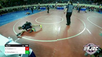 96 lbs Round Of 16 - Antonio Guebara, Maize Kids Wrestling Club vs Rawlie Schultheis, Scrap Yard Training