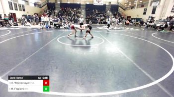 152 lbs Consolation - Cael Weidemoyer, Faith Christian Academy vs Mitchell Faglioni, St. Christopher's School