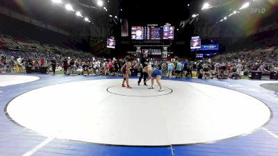 225 lbs Cons 16 #2 - Isabella Lorenzana, New York vs Hailey Conley, Kansas