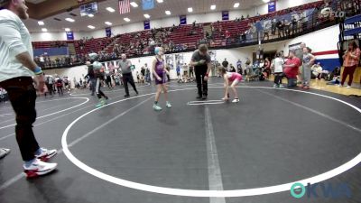 57-62 lbs Rr Rnd 1 - Ashlynn Clark, Choctaw Ironman Youth Wrestling vs Chloe Crelia, Elgin Wrestling