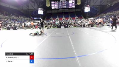 200 lbs Rnd Of 32 - Natalia Cervantes, California vs Jasmine Rene, Illinois