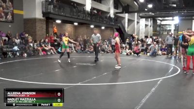 91 lbs Round 3 (4 Team) - Alleena Johnson, Minnesota Storm vs Hadley Mazzulla, Queens Of The Corn Red