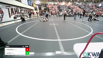 58 lbs Consi Of 4 - Jiggs Mayfield, R.A.W. vs Tucker Smith, Spiro Bulldog Wrestling