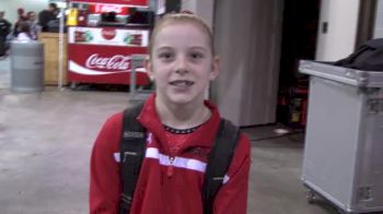 12 year old Madison Rau on her first elite meet