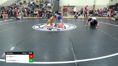 90 lbs Semifinal - Easton Enyeart, Moen Wrestling Academy vs Cade Elzen, Pinnacle