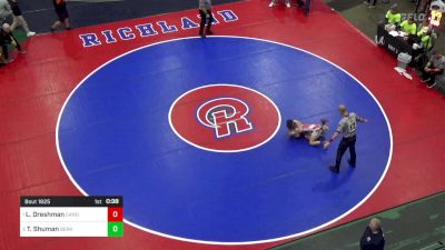 96 lbs Consi Of 8 #2 - Lee Dreshman, Canon McMillan vs Tyden Shuman, Berks Catholic