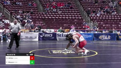 215 lbs Round Of 16 - Dayne Miller, Cumberland Valley vs Felix Mason, Downingtown East