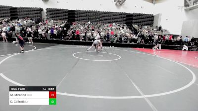 140-J lbs Semifinal - Matthew Miranda, Kingsway vs Daniel Colletti, Olympic