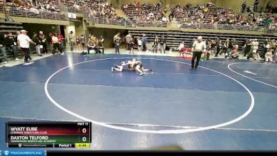 70 lbs Quarterfinal - Daxton Telford, Sanderson Wrestling Academy vs Wyatt Eure, Charger Wrestling Club