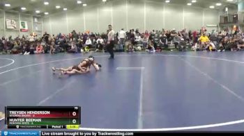 75 lbs Round 2 (6 Team) - Treysen Henderson, Wyoming Brown vs Hunter Beeman, Montana White