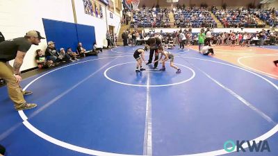 55 lbs Semifinal - Walker Lewis, Dark Cloud Wrestling Club vs Theo Burleson, Wyandotte Youth Wrestling