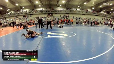 80 lbs Semifinal - Elias Armstrong, Platte County Wrestling Club-AAA vs Brennan Finley, Willard Youth Wrestling Club-AAA