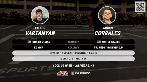Arthur Vartanyan KD MMA vs Landon Corrales 2024 ADCC Las Vegas Open