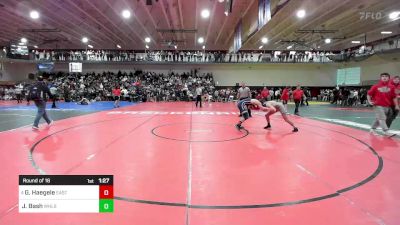 132 lbs Round Of 16 - Gavin Haegele, Eastern Regional vs Jordan Bash, Watchung Hills