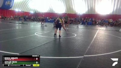 155 lbs Round 5 (6 Team) - Kaylee Dean, Team Red vs Emma Abbate, Team Blue