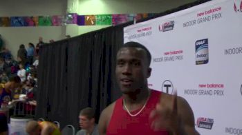 Richard Jones post 4x800 WR elated at 2014 New Balance GP