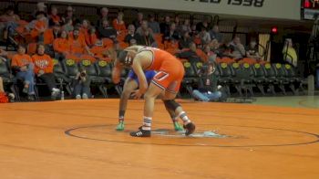 133 lbs match Brian Crutchmer Oklahoma State vs. Jose Mendez CSUB