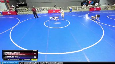 126 lbs Cons. Round 7 - Mason Carrillo, Team Royal Regime Wrestling Club vs Tanner Stone, 7 Virtues Wrestling Club