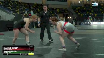 143 Consolation 3rd Place Match - Isabelle Hawley, Iowa Wesleyan vs Ellyana Kuzma, Indiana Tech