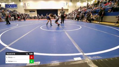 83 lbs Round Of 16 - Xavier Rose, Pin-King All Stars vs Creed Rolan, Mcalester Youth Wrestling