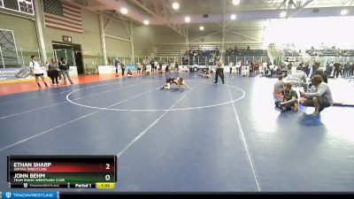 113 lbs Semifinal - Ethan Sharp, Uintah Wrestling vs John Behm, Team Idaho Wrestling Club