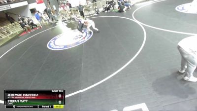 120 lbs 1st Place Match - Stefan Matt, LAWC vs Jeremiah Martinez, So Cal Hammers Wrestling