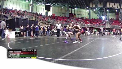 120 lbs Quarterfinal - Jaxon Sanchez, Scottsbluff Wrestling Club vs David Standen, Blair Wrestling Club