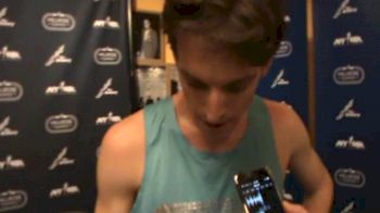 Andrew Bumbalough happy with his 2k at 2014 Millrose Games