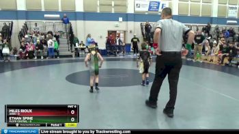 43 lbs Placement (4 Team) - Miles Rioux, Avon vs Ethan Spine, Floyd Central