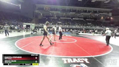 138 lbs Cons. Round 4 - Dakota Stephens, Bret Harte vs Brock Buak, Union Mine