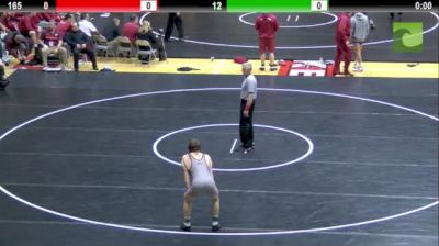 165 lbs quarter-finals Dylan Palacio Cornell vs. Chris Moon VT