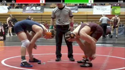 174 lbs round1 Tony Dallago Illinois vs. Mike Ottinger Central Michigan