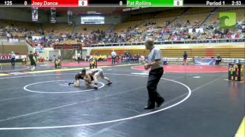 125 lbs round1 Joey Dance Virginia Tech vs. Pat Rollins Oregon State