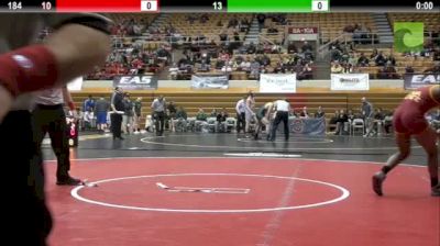 184 lbs round1 Lelund Weatherspoon Iowa State vs. Cory Campbell Kent State