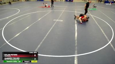 150 lbs Cons. Semi - Dylan Peters, Minnesota vs Gabrien Callies, MN Elite Wrestling Club