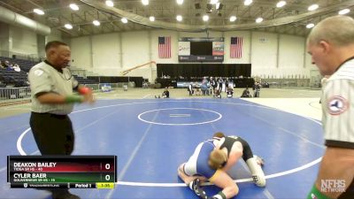 126 lbs Semifinals (4 Team) - Deakon Bailey, Tioga Sr HS vs Cyler Baer, Gouverneur Sr HS