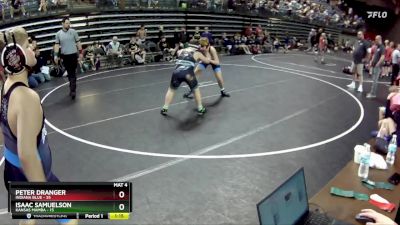 130 lbs Round 1 (6 Team) - Peter Dranger, Indiana Blue vs Isaac Samuelson, Kansas Mamba