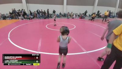 53 lbs Round 2 - Augustus Adams, Spartan Mat Club vs Luka Khoury, Katy Area Wrestling Club