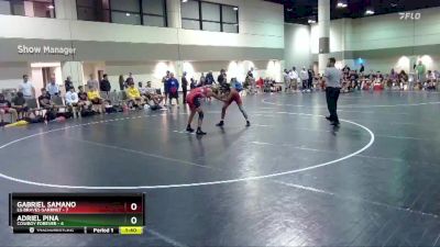 126 lbs Round 4 (16 Team) - Gabriel Samano, LG Braves Garrnet vs Adriel Pina, Cowboy Forever