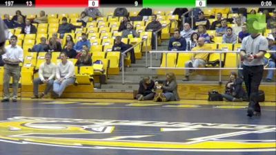 197 lbs match Jden Cox Mizzou vs. Cole Baxter Kent State