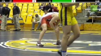 174 lbs match Caleb Marsh Kent State vs. Patrick Jennings Edinboro