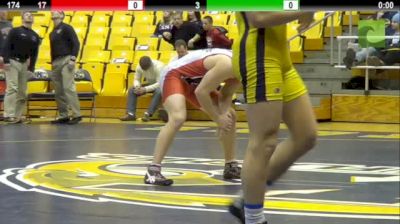 174 lbs match Caleb Marsh Kent State vs. Patrick Jennings Edinboro