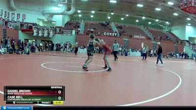 100 lbs Semifinal - Case Bell, Contenders Wrestling Academy vs Daniel Brown, Howe Wrestling School