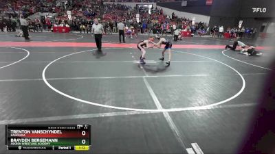 95 lbs Cons. Round 2 - Trenton VanSchyndel, Kaukauna vs Brayden Bergemann, Askren Wrestling Academy