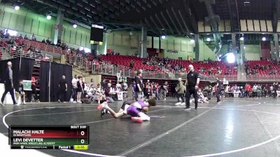 85 lbs Cons. Round 4 - Levi DeVetter, Iron Hawk Wrestling Academy vs Malachi Halte, GI Grapplers