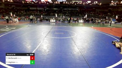 136 lbs Round Of 16 - Thomas McDonald, Mount Olive vs Trevin Highton, Ville