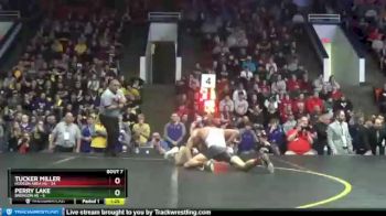 126 lbs Finals (8 Team) - Tucker Miller, Hudson Area HS vs Perry Lake, Bronson HS